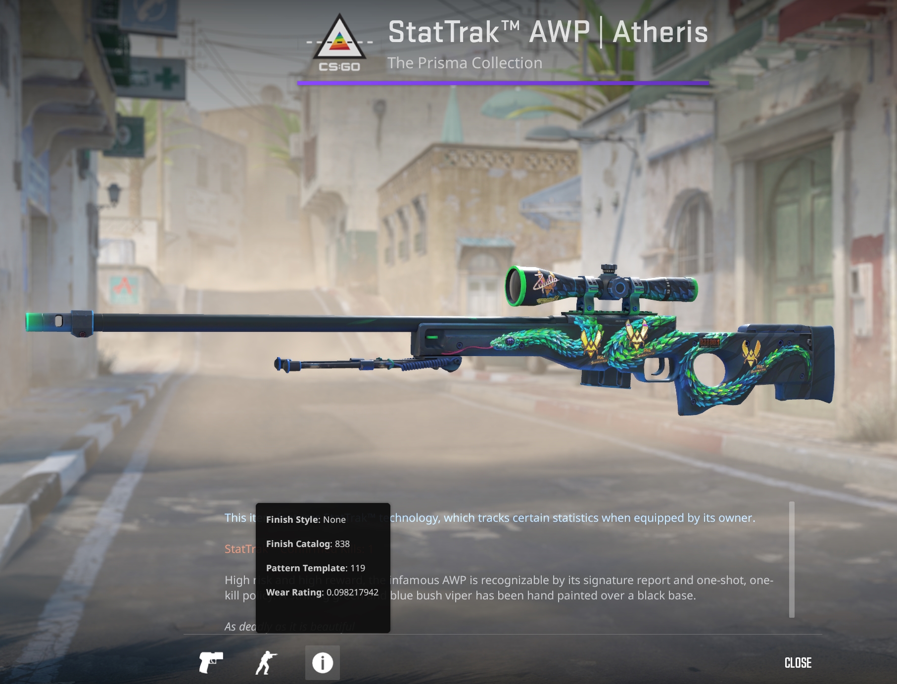 StatTrak AWP l Atheris (Check description)