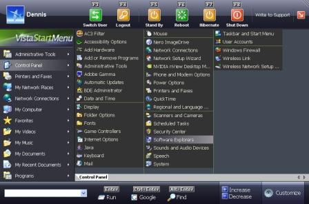 Vista Sart Menu, BootSkin