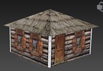 3d model hut for games