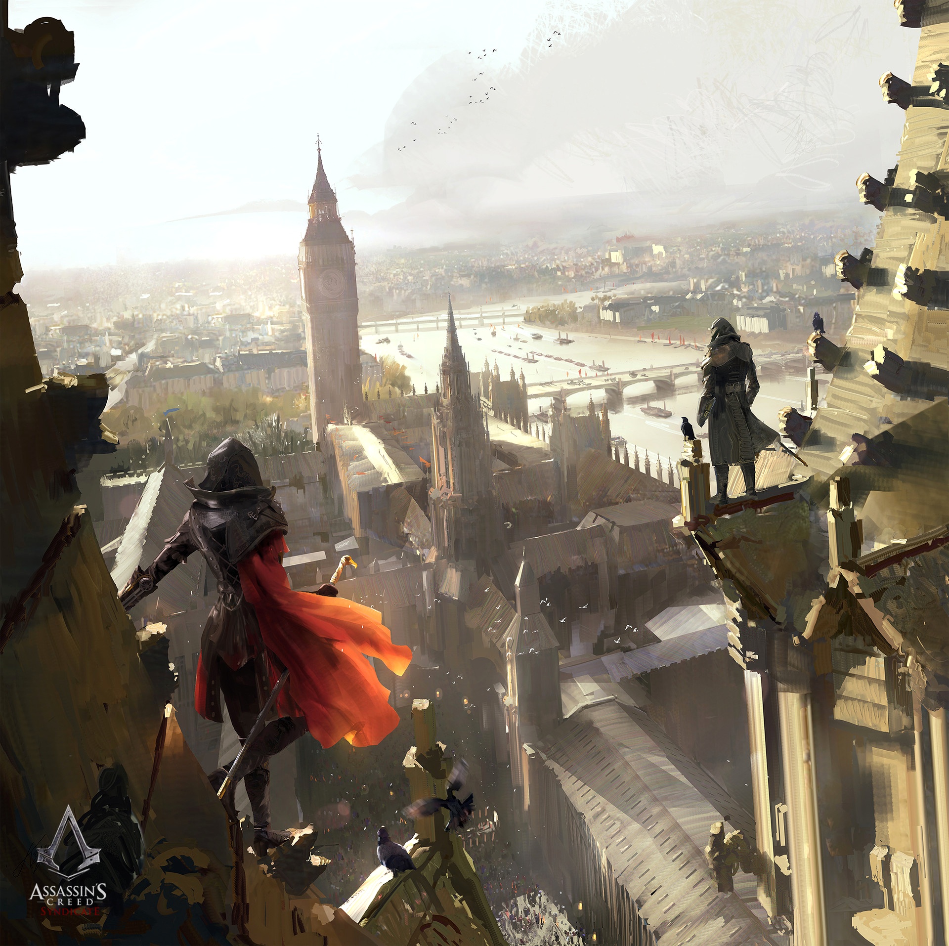 Assassin s creed syndicate. Ассасин Крид город. Assassins Creed Syndicate Лондон Art. Assassins Creed 2 Венеция карнавал.