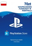 🔶PSN 70 Zloty Poland PLN [Gift card Wallet] Official