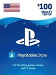 🔶PSN 100 USD ($) USA  Официальный Ключ