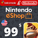 🔶Nintendo eShop 99 $ [ Gift Card ] USA (US)