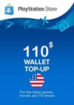 🔶PSN 110 USD ($) USA  Официальный Ключ