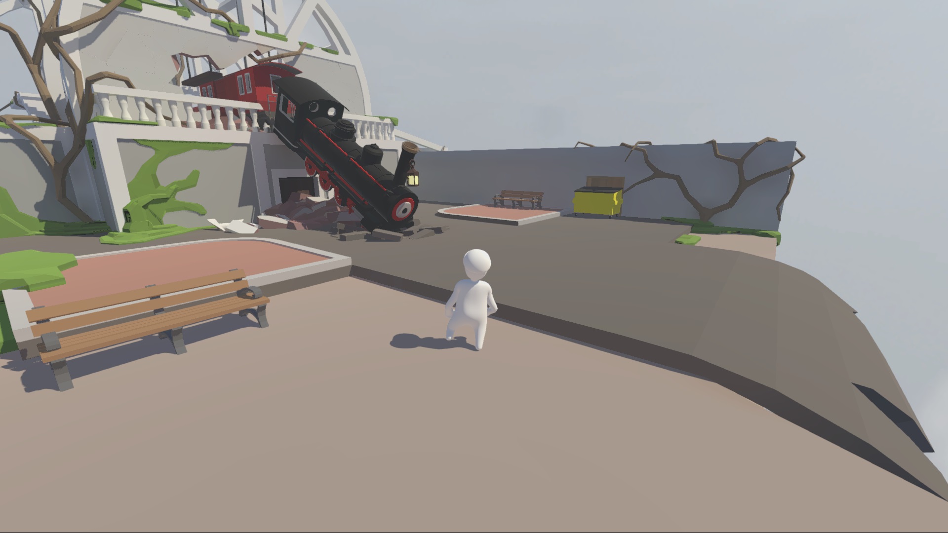 Human fall flat карта с поездом