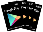 Подарочная карта оплата Google Play 10 - 100 долл