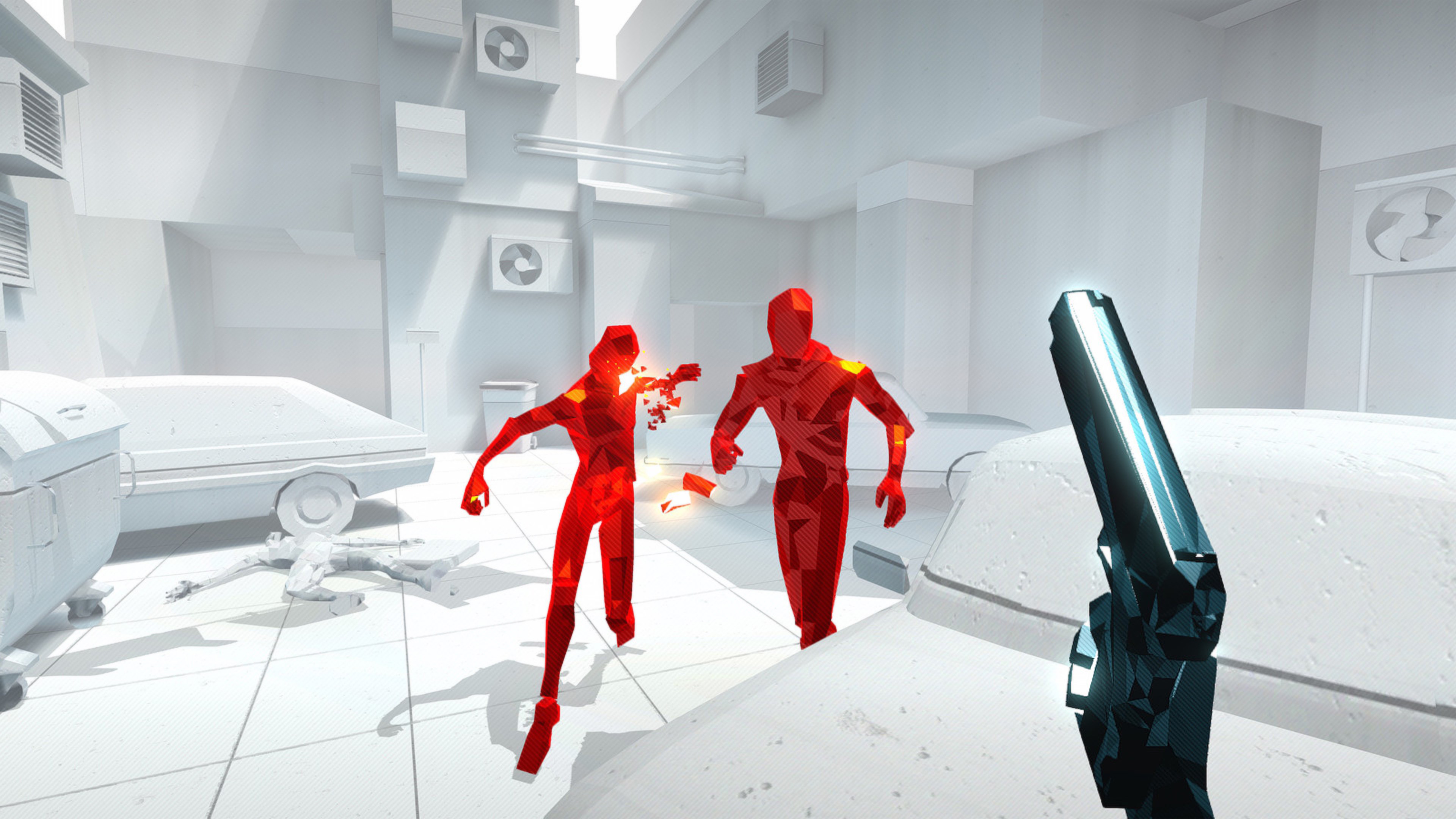 Игра не остановись. Superhot VR ps4. Игра VR super hot. Игры с замедлением времени. Супер хот 2.