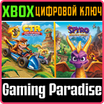 *CRASH TEAM RACING NITRO-FUELED + SPYRO GAME BUNDLE**