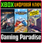 MOTO RUSH GT + URBAN FLOW + TRAIN TRAFFIC MANAGER XBOX