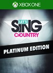 LET´S SING COUNTRY - PLATINUM EDITION XBOX КЛЮЧ/КОД