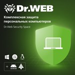 Dr.Web: 3 ПК + 3 Android: продление* на 1 год