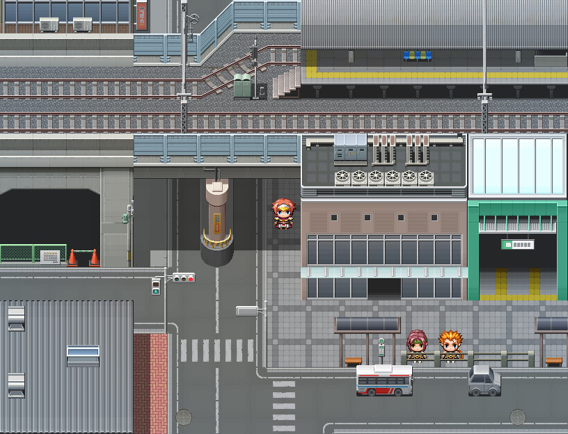 RPG Maker MZ - Japanese Modern Cityscape Tileset DLC