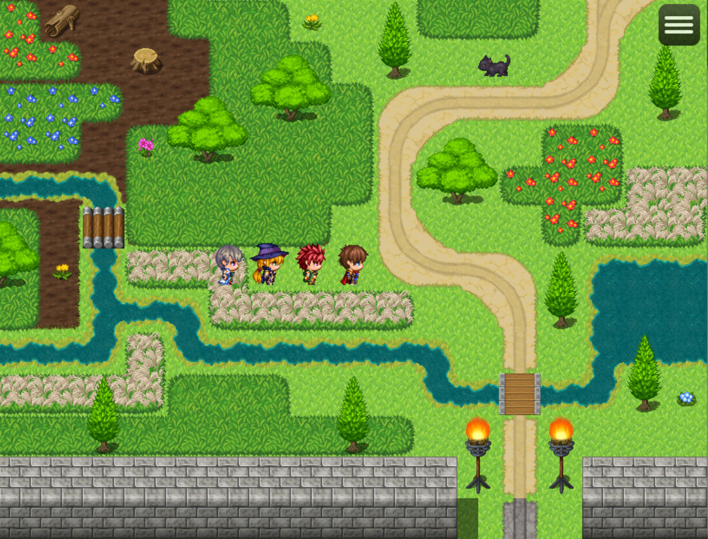 RPG Maker MZ - Winding Road and Grassland Tileset DLC