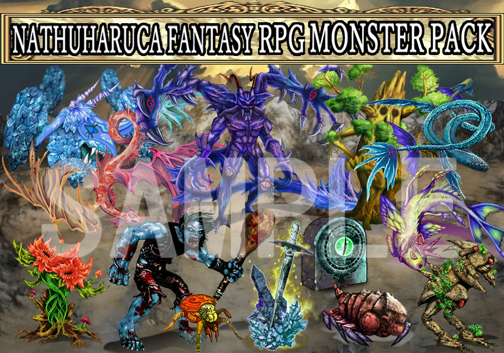 RPG Maker MZ - NATHUHARUCA Fantasy RPG Monster Pack