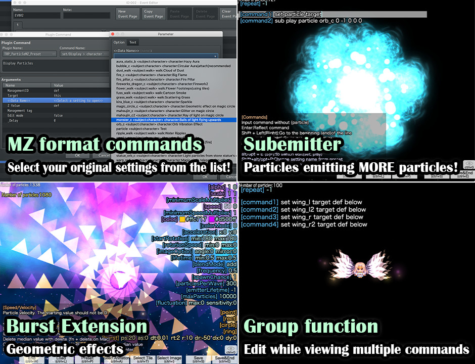 RPG Maker MZ - Particle System Plugin - TRP Particle MZ