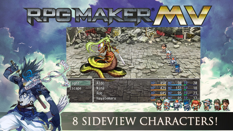 RPG Maker MZ - MV Cover Art Characters Pack DLC
