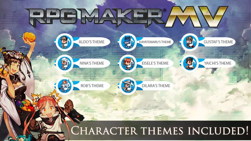 RPG Maker MZ - MV Cover Art Characters Pack DLC