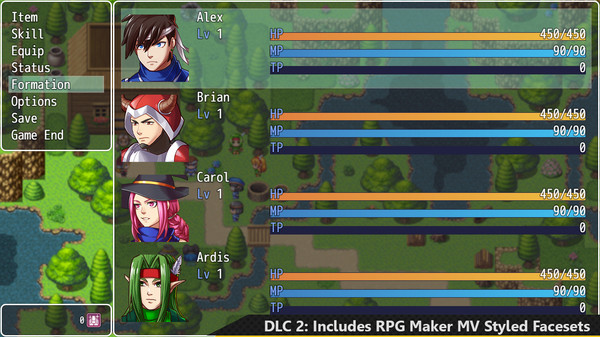 RPG Maker MZ - Add-on Vol.2: RM2K Hero Character Pack