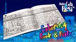 Hidden Cats in Paris - Printable PDF Coloring Book and