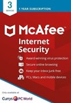 McAfee Internet Security  1 Year  3 Devices  Key GLOBAL