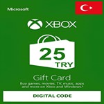 ❎ Xbox Live 25 TL/TRY ПОДАРОЧНАЯ КАРТА (ТУРЦИЯ) 🚀AUTO✔