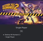*Destroy All Humans! 2 - Reprobed *PS4/PS5 *ТУРЦИЯ*