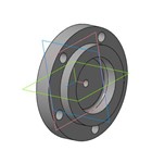 Чертеж МЧ00.32.00.04 крышка и 3D-модель в компас