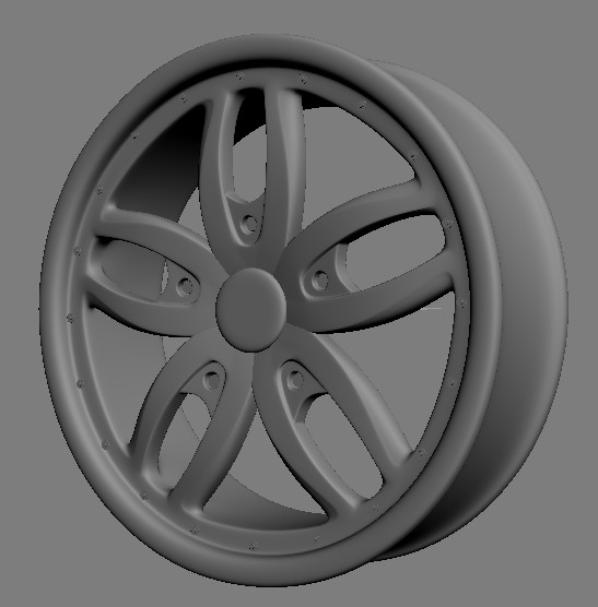 3D модель автомобильного диска