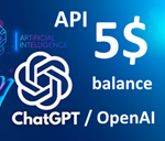 Аккаунт ChatGPT / DALL-E / OpenAI + API с балансом 5$