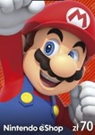 Nintendo eShop*Card 70 PLN злотых*Key*Нинтендо*Польша