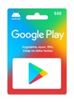 Подарочная карта Google Play в Турции 50 TL