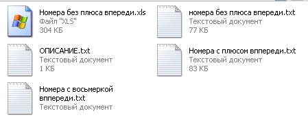 База данных реальных мобильных телефонов г. Новокузнецк