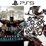 Suicide Squad:KtJL PS5+Batman Arkham Coll. PS4|5*Аренда