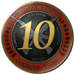 🥇8 dig 2006г +ПОЧТА 10 лет ветеран CS GO медаль - irongamers.ru