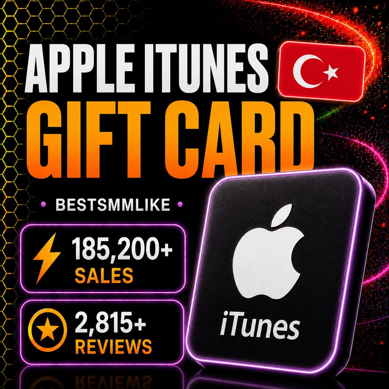 Подарочная карта Apple iTunes 10 - 1500 TRY(TL) | Турция (Автовыдача) photo 1
