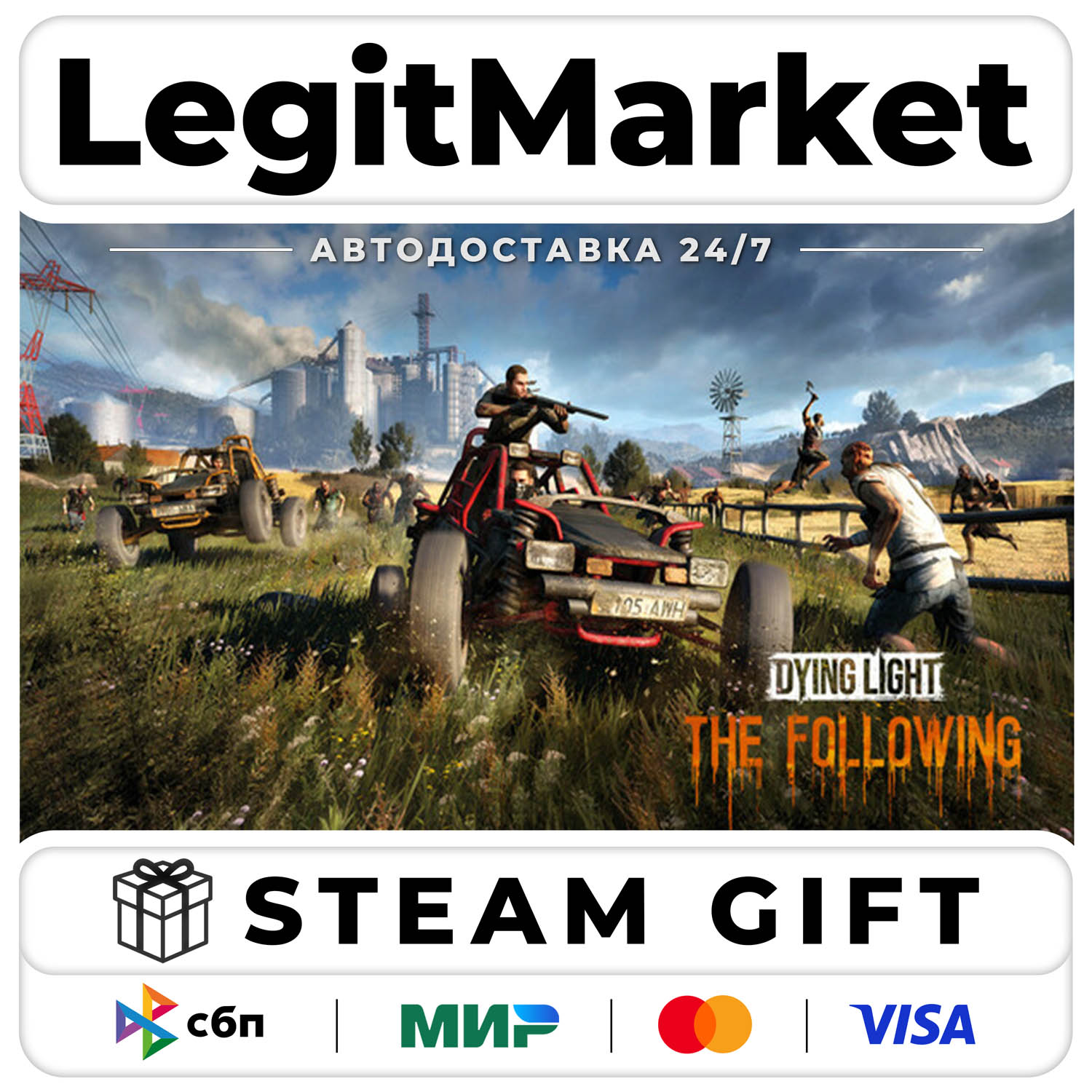 DLC Dying Light The Following RU+CIS / Steam АВТО / МИР фото 1