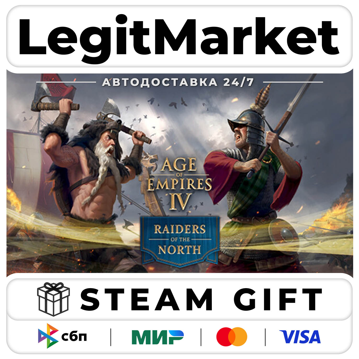 DLC Age of Empires IV: Raiders of the North / Steam АВТО / РУ + МИР фото 1