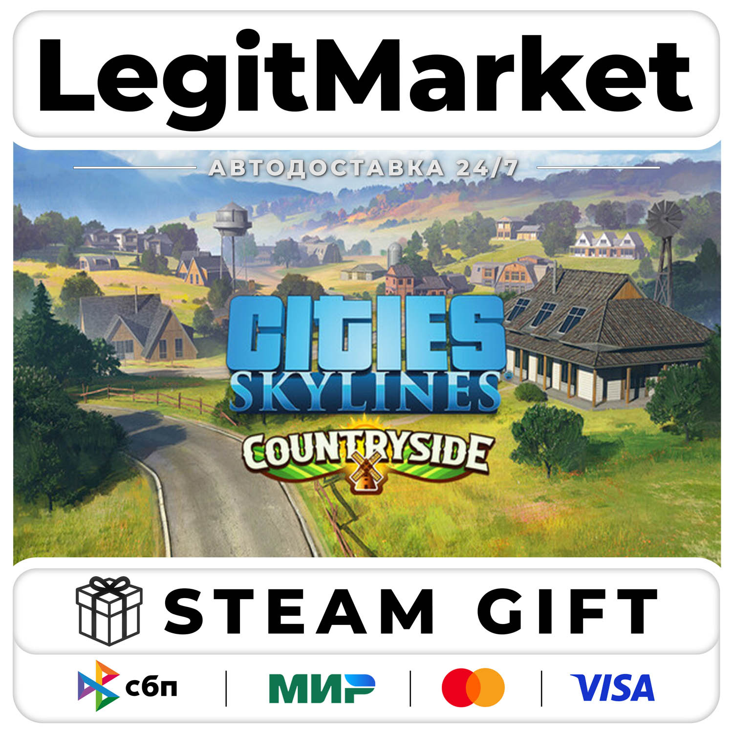 DLC Cities: Skylines - Content Creator Pack: Countryside / Steam AUTO / RU + WORLD photo 1