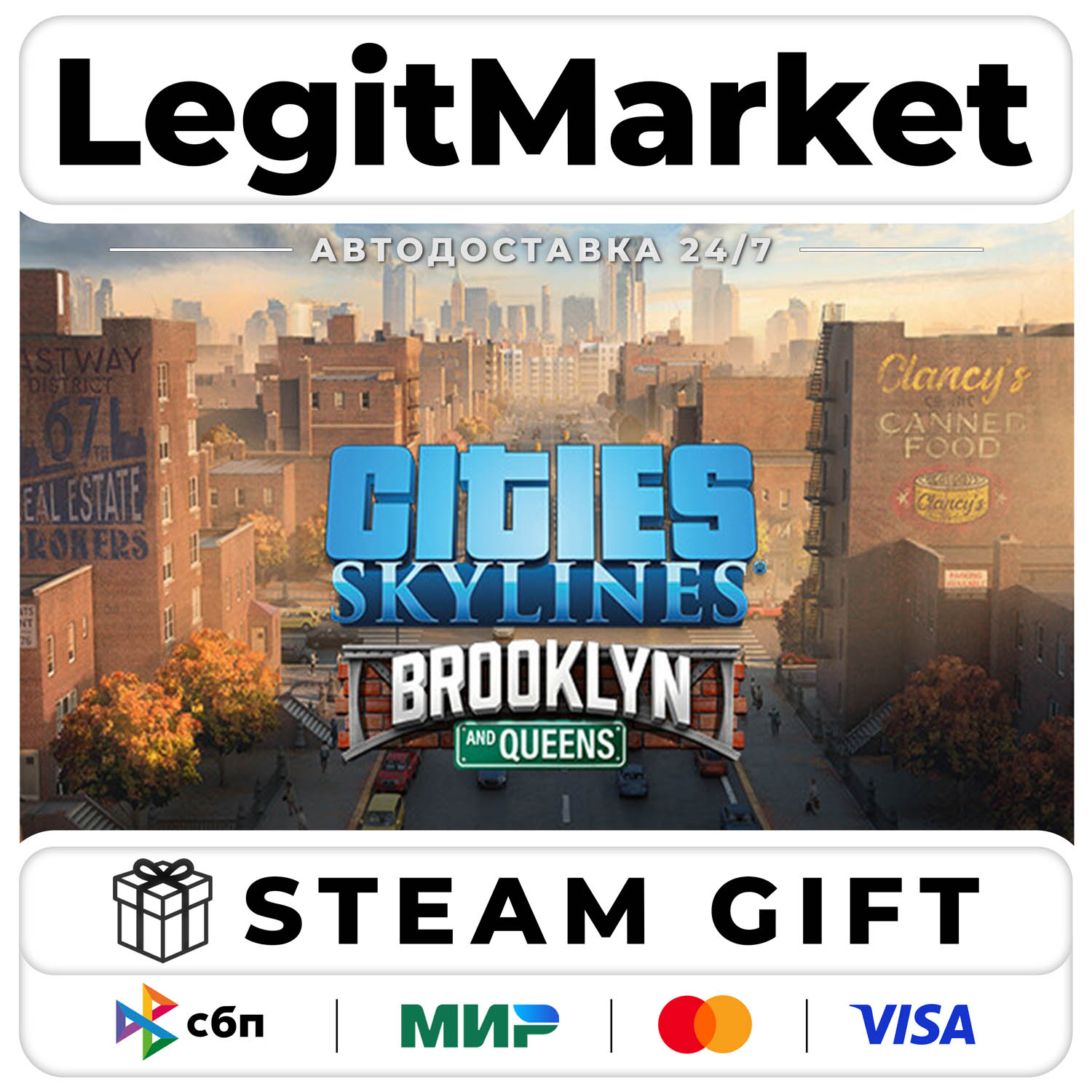 DLC Cities: Skylines - Content Creator Pack: Brooklyn & Que / Steam AUTO / RU + WORLD photo 1