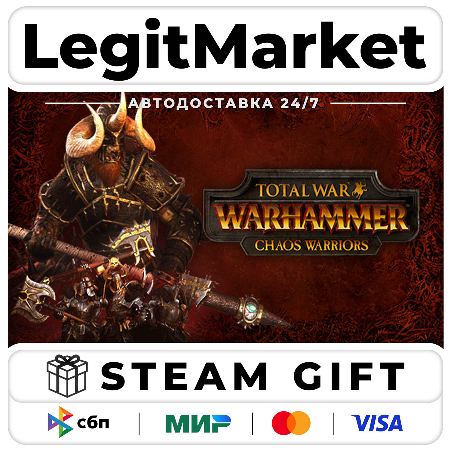 DLC Total War: WARHAMMER - Chaos Warriors / Steam АВТО / РУ + МИР фото 1