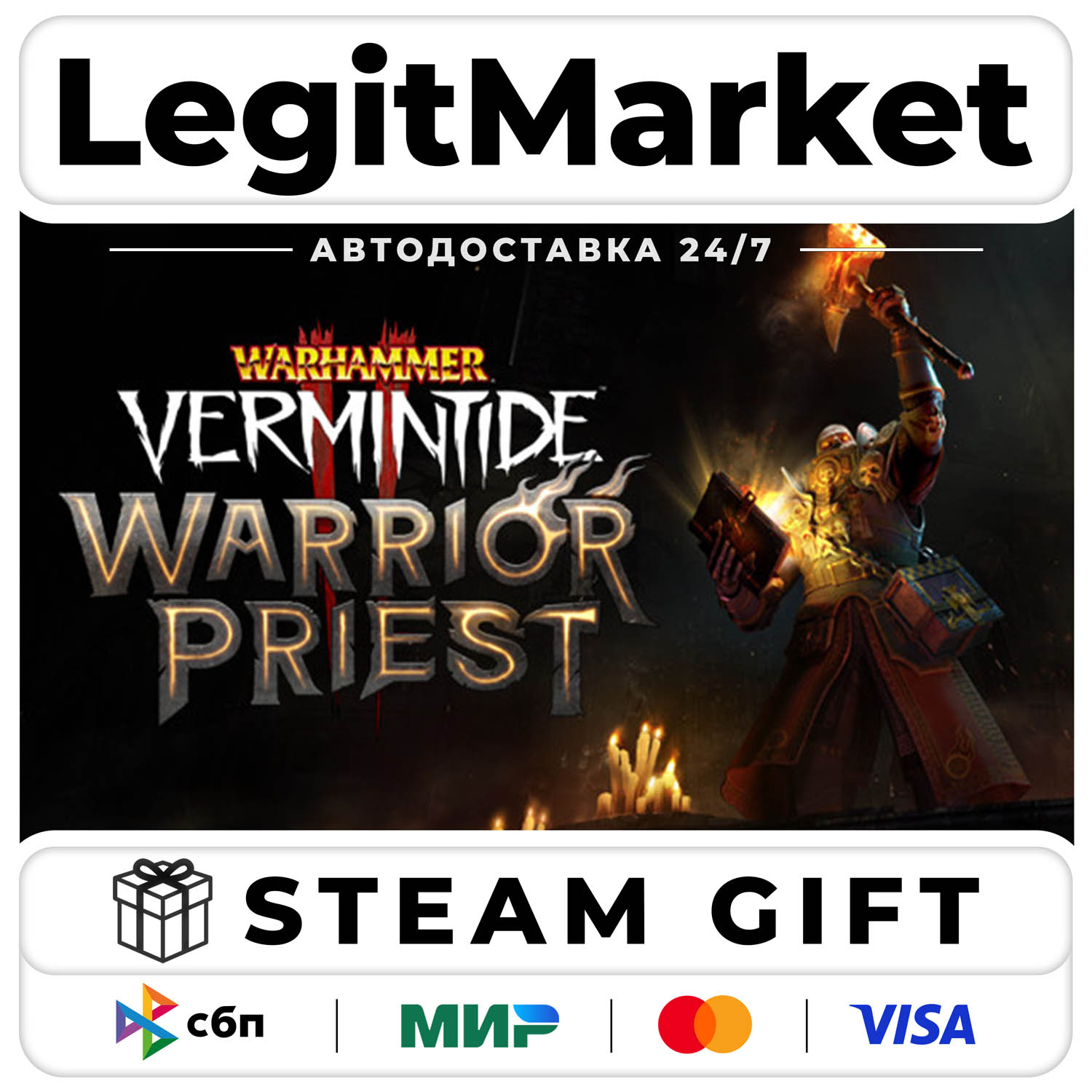 DLC Warhammer: Vermintide 2 - Warrior Priest Career / Steam AUTO / RU + WORLD photo 1