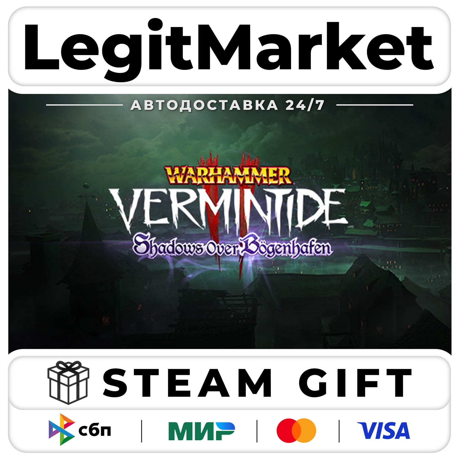 DLC Warhammer: Vermintide 2 - Shadows Over Bogenhafen / Steam AUTO / RU + WORLD photo 1
