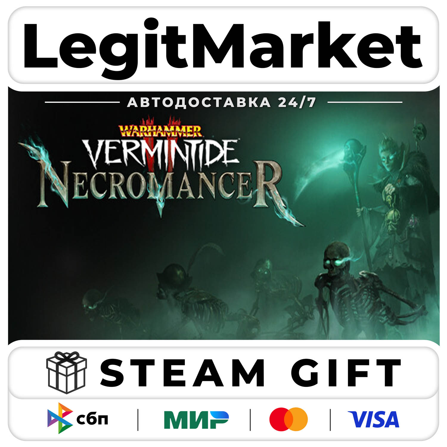 DLC Warhammer: Vermintide 2 - Necromancer Career / Steam АВТО / РУ + МИР фото 1