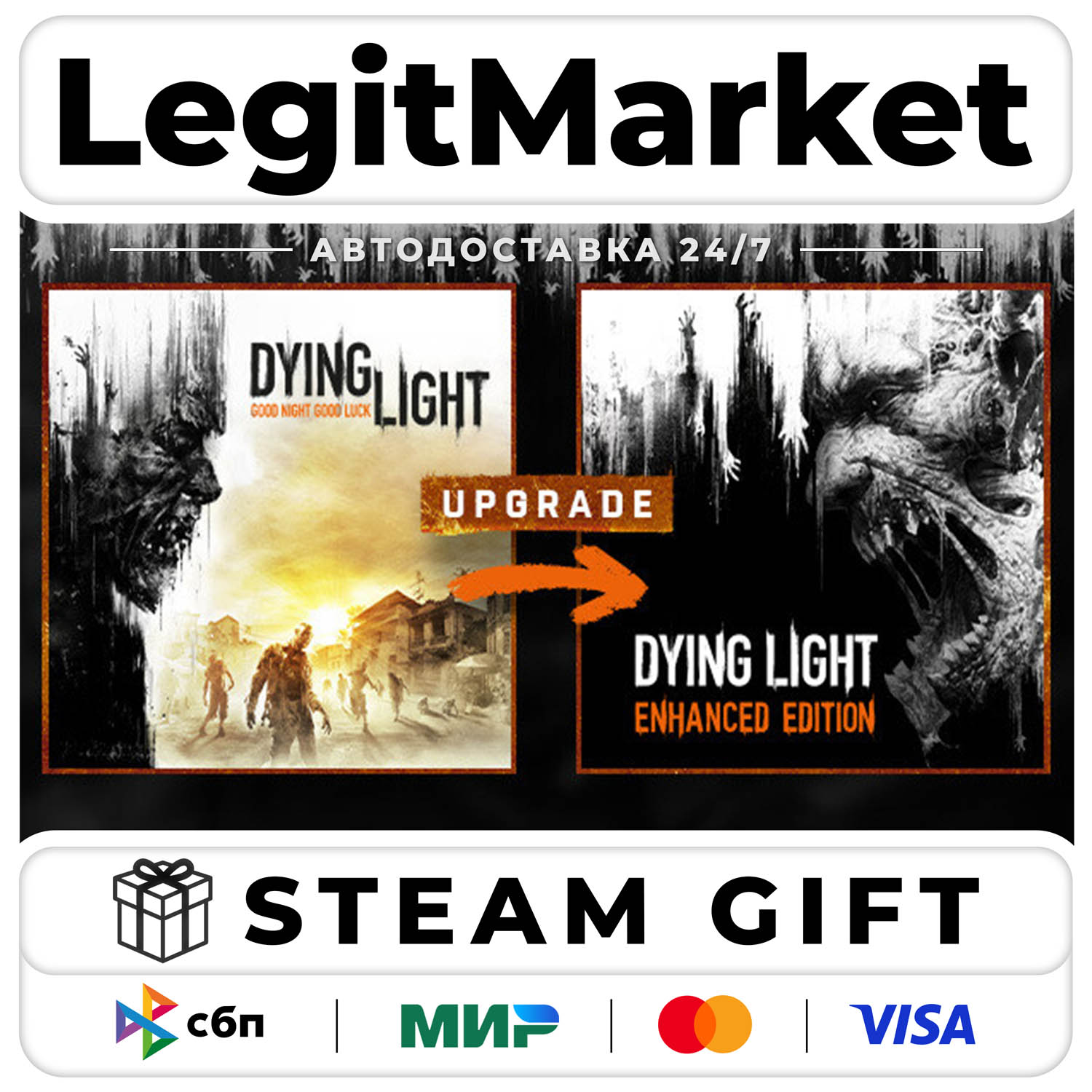 DLC Dying Light - Standard To Enhanced Upgrade / Steam AUTO / WORLD photo 1