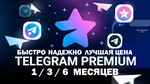 ⭐Telegram Premium Без захода  1-3-6 Mесяцев ✅  БЫСТРО🚀 - irongamers.ru