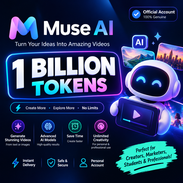 Muse AI Private Account | 1 Billion Tokens | Instant Delivery photo 1