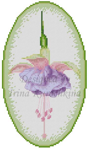Схема для вышивания крестом Фуксия Blush of Dawn