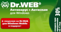 Dr.Web для Windows - лицензия 6 месяцев