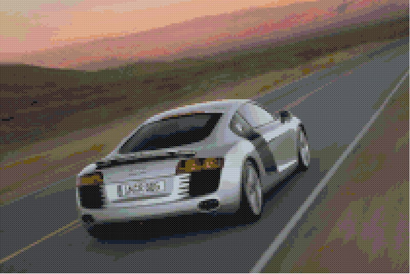 1 Схема для вышивки крестом Audi R8