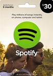 30$ card for Spotify USA Actual retail store card scan
